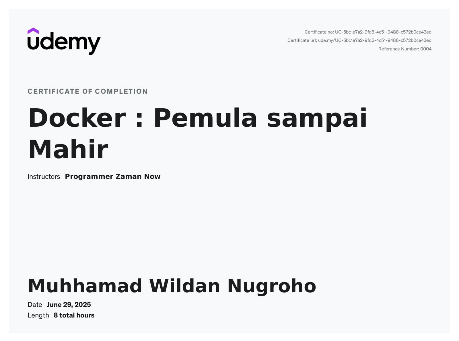 Belajar Dasar Docker Certificate