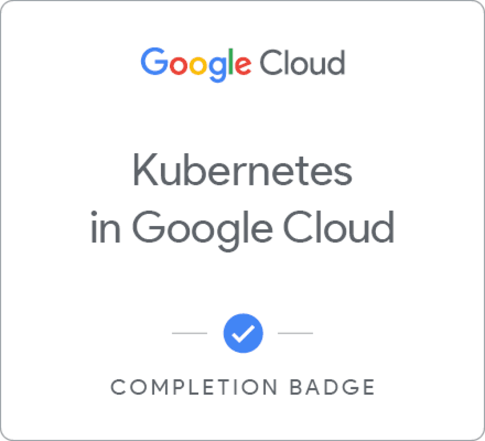 Kubernetes in Google Cloud Badge